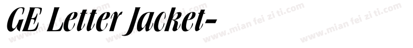 GE Letter Jacket字体转换